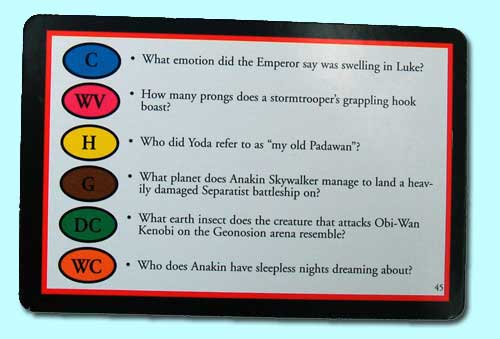 Trivial Pursuit Card