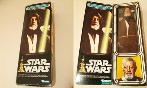 Obi Wan vintage doll Box front